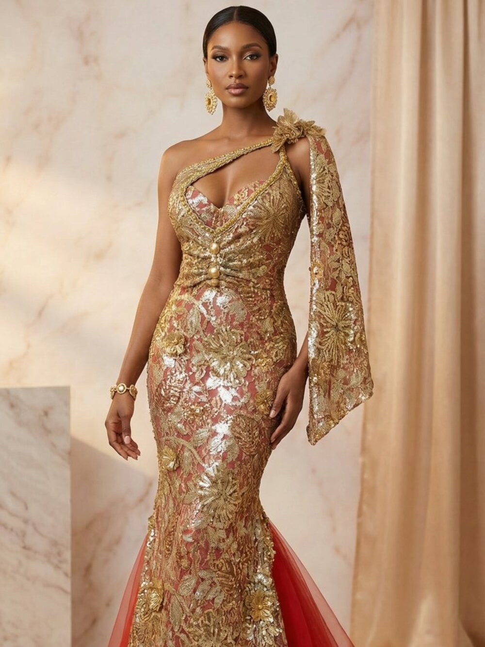 ⚜👑Luxury Couture Designer Party Prom Wedding Evening Cocktail Runway Gown Dress